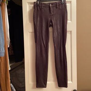 Brown textured pants